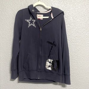 PINK Victoria’s Secret Dallas Cowboys zip up hoodie jacket size medium
